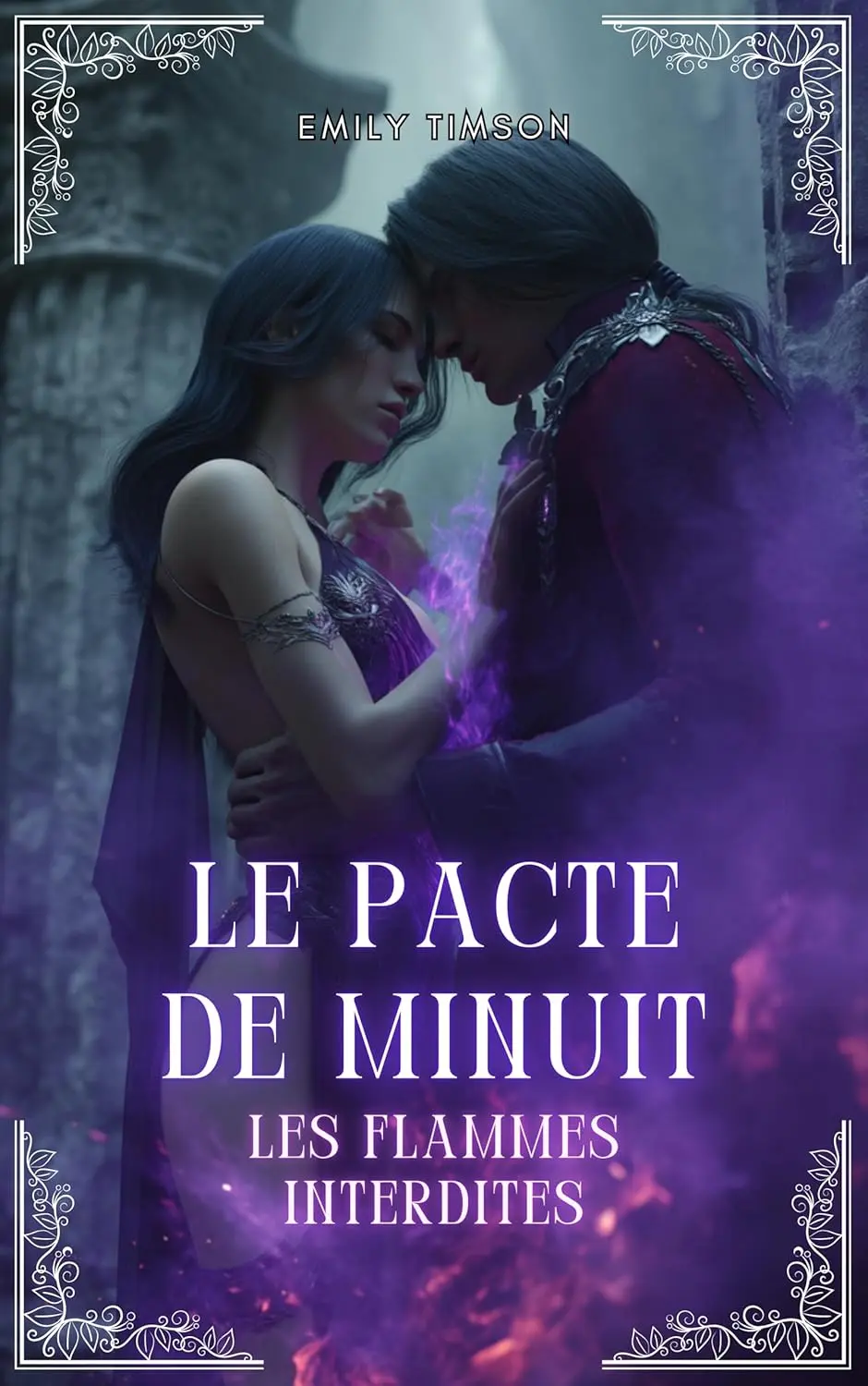 Couverture du roman érotique "Le Pacte de Minuit" par Emily Timson - Livre Romantasy disponible sur Amazon